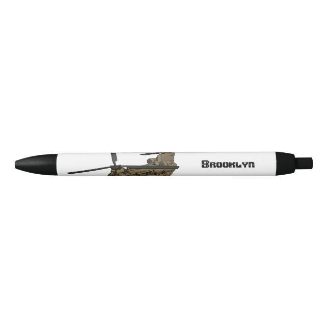 Chinook military helicopter illustration pen (Front)