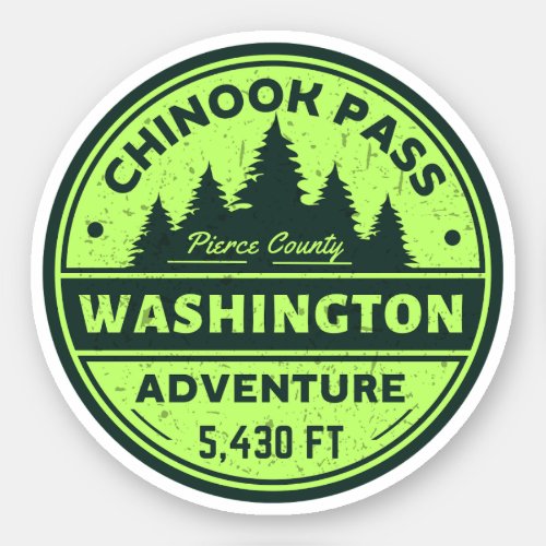 chinook pass hiking california trials sticker