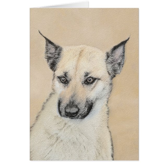 Chinook (Pointed Ears) Painting - Original Dog Art (Front)