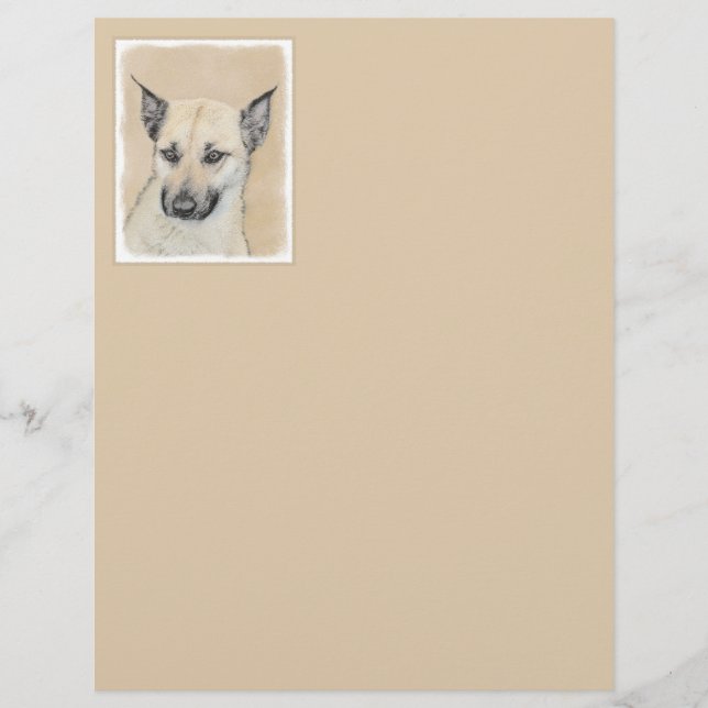 Chinook (Pointed Ears) Painting - Original Dog Art (Front)