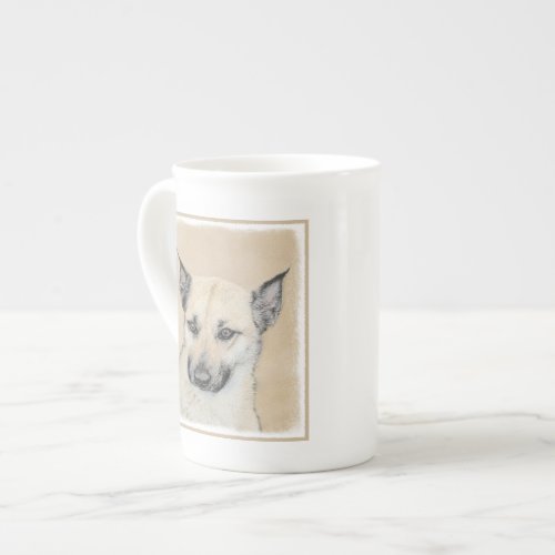 Chinook Pointed Ears Painting _ Original Dog Art Bone China Mug