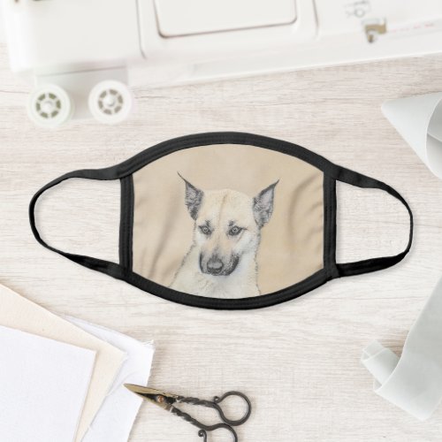 Chinook Pointed Ears Painting _ Original Dog Art Face Mask