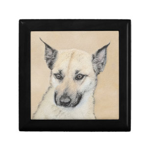 Chinook (Pointed Ears) Painting - Original Dog Art Gift Box