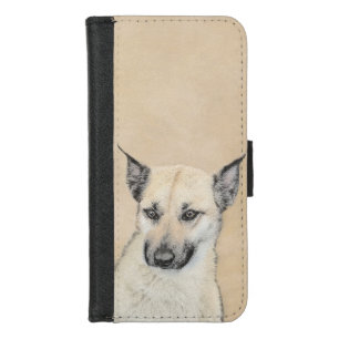 Chinook (Pointed Ears) Painting - Original Dog Art iPhone 8/7 Wallet Case