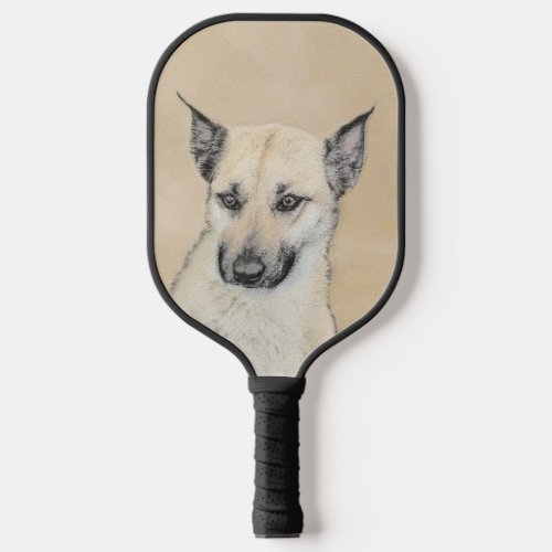 Chinook Pointed Ears Painting _ Original Dog Art Pickleball Paddle