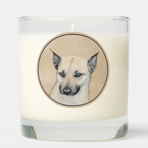 Chinook Pointed Ears Painting _ Original Dog Art Scented Candle