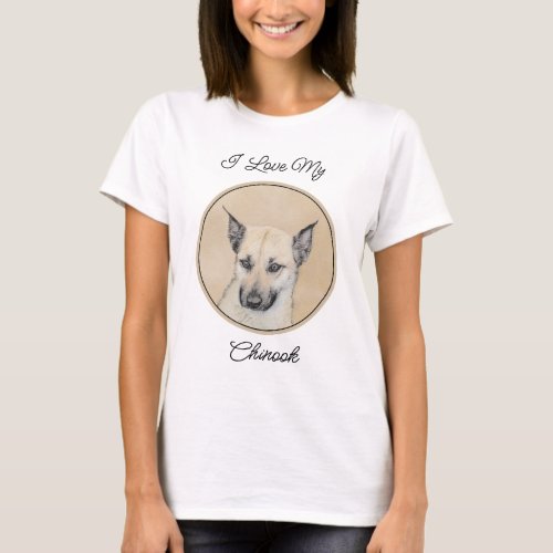 Chinook Pointed Ears Painting _ Original Dog Art T_Shirt