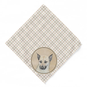 Chinook Puppy Pointed Ears Painting Pet Dog Art Bandana