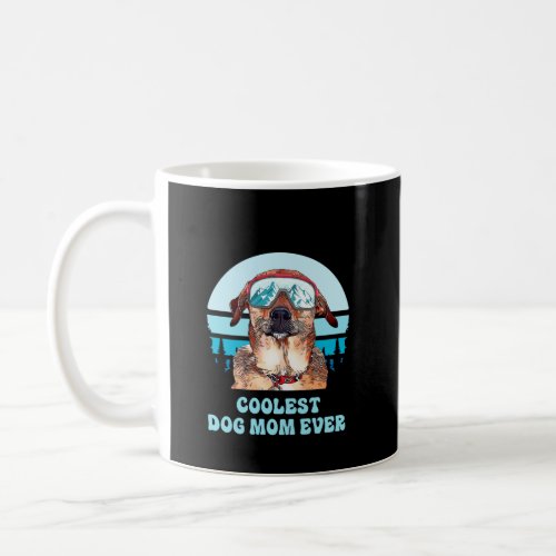 Chinook Skiing Winter Coolest Dog Mom Ever Long Sl Coffee Mug
