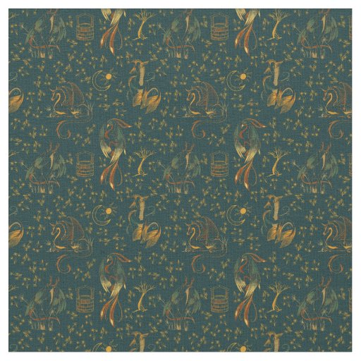 Chinosere Fantasy Creatures Fabric