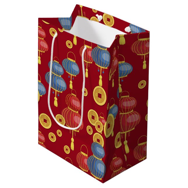 Chinses Happy New Year  Medium Gift Bag (Front Angled)