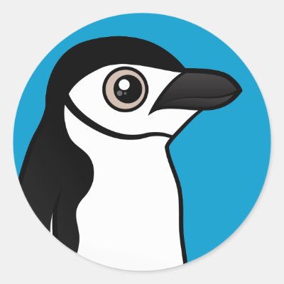 Chinstrap Penguin Classic Round Sticker