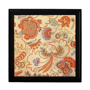 Chintz Paisley Antique Floral Pattern Jewelry Box