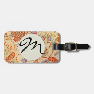 Chintz Paisley Antique Floral Pattern Luggage Tag