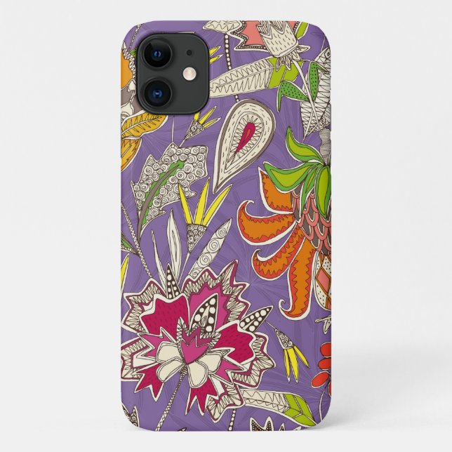 chintz pop violet Case-Mate iPhone case (Back)