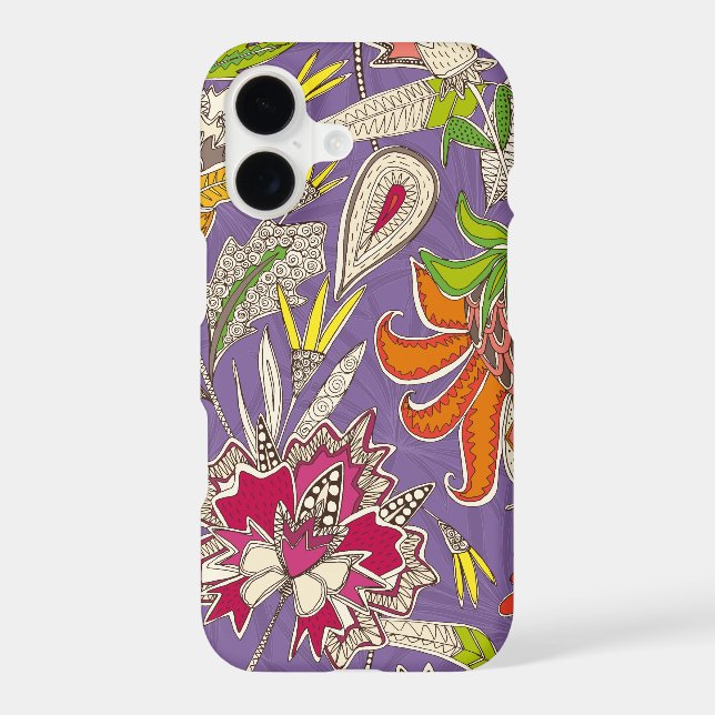chintz pop violet iphone case (Back)