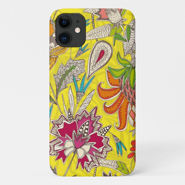 chintz pop yellow Case-Mate iPhone case (Back)