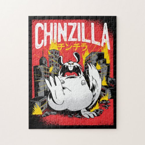 Chinzilla Chinchilla Monster Jigsaw Puzzle