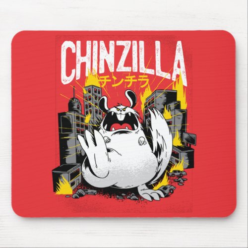 Chinzilla Chinchilla Monster Mouse Pad