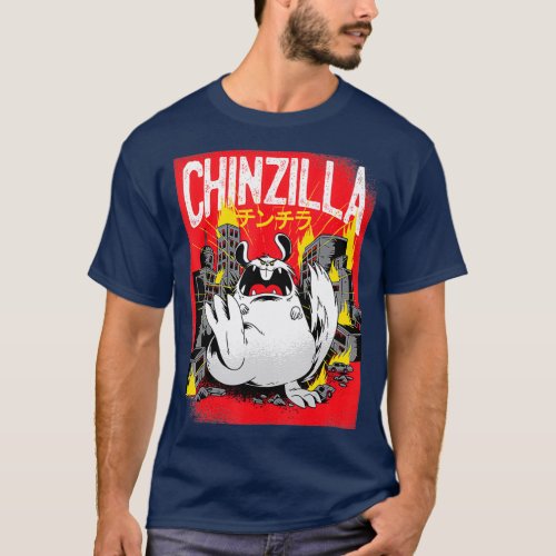 Chinzilla Funny Chinchilla Graphic Chinchilla T_Shirt