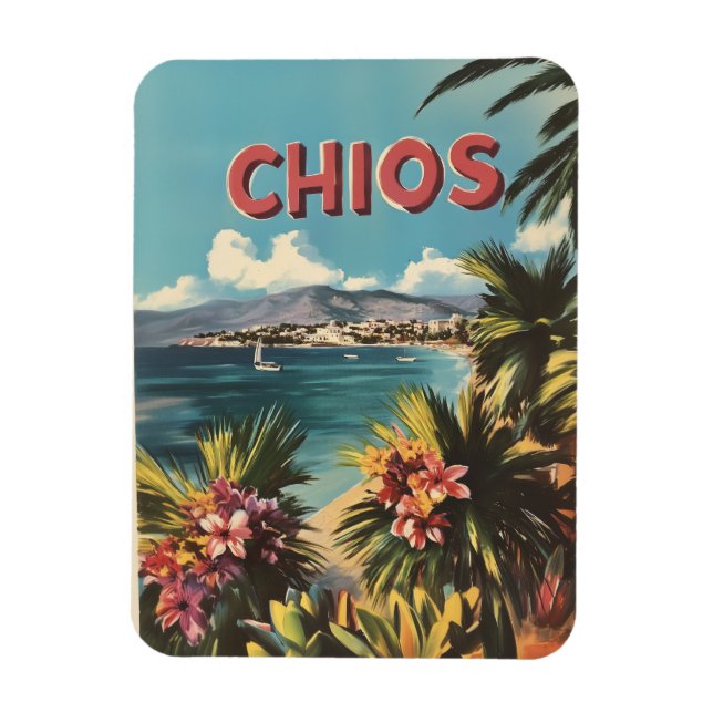 Chios vintage magnet (Vertical)