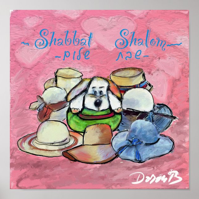 Chiot et chapeaux  poster (Front)