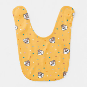 Chip and Dale Polka Dot Pattern Baby Bib