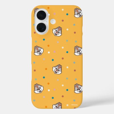 Chip and Dale Polka Dot Pattern iPhone 16 Case