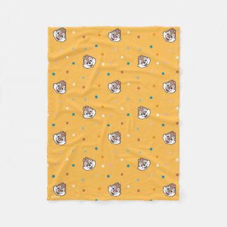 Chip and Dale Polka Dot Pattern Fleece Blanket
