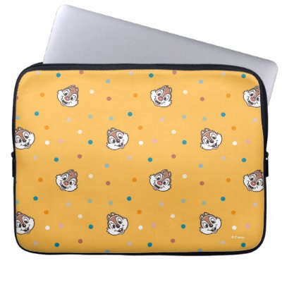 Chip and Dale Polka Dot Pattern Laptop Sleeve