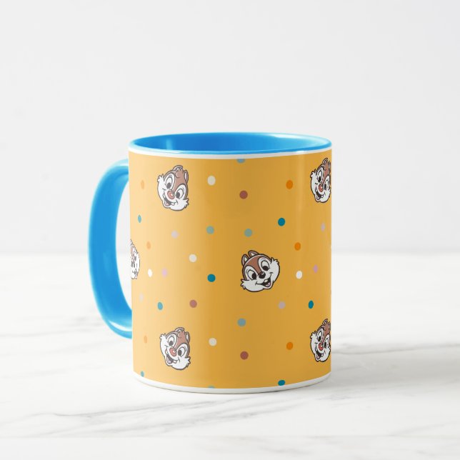 Chip and Dale Polka Dot Pattern Mug (Front Left)