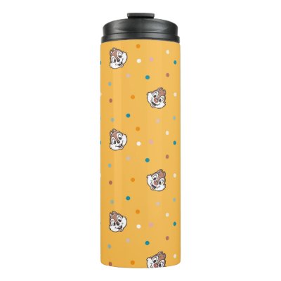 Chip and Dale Polka Dot Pattern Thermal Tumbler