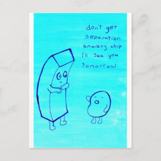 chip and new potato postcard