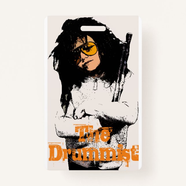 Chip Barkhouse Is The Drummist. VIP Pass. Badge (Front)