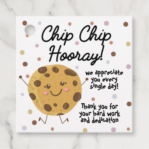 chip chip hooray cookie volunteer favor tags