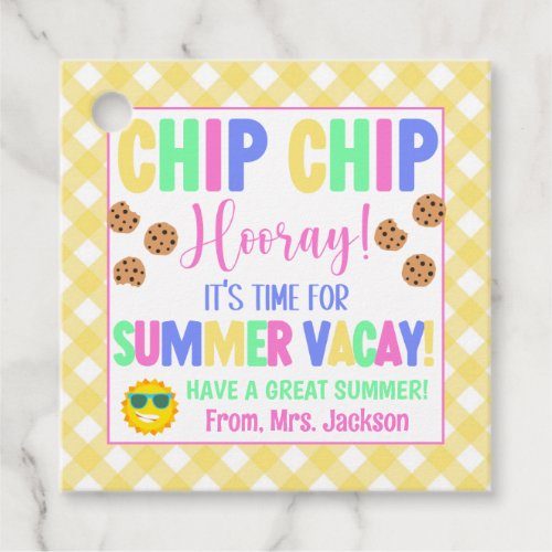 Chip Chip Hooray Its Time For Summer Vacay Treat Favor Tags
