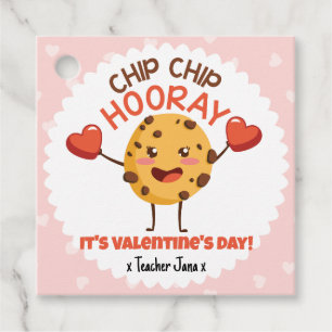 Chip Chip Hooray It's Valentine's Day Favor Tags