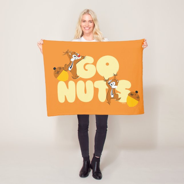 Chip & Dale Go Nuts! Fleece Blanket (In Situ)