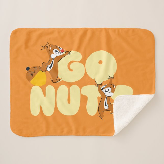 Chip & Dale Go Nuts! Sherpa Blanket (Front (Horizontal))