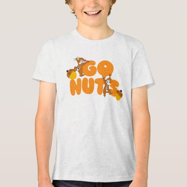 Chip & Dale Go Nuts! Tri-Blend Shirt (Front)