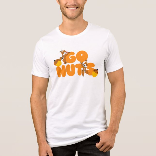 Chip & Dale Go Nuts! Tri-Blend Shirt (Front)