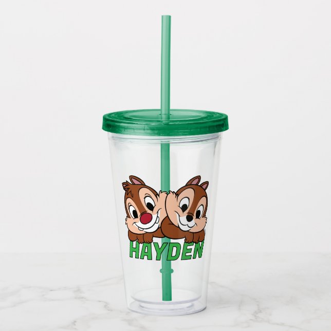Chip & Dale Smile Acrylic Tumbler (Front)