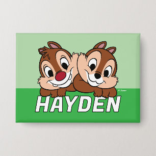 Chip & Dale Smile Button