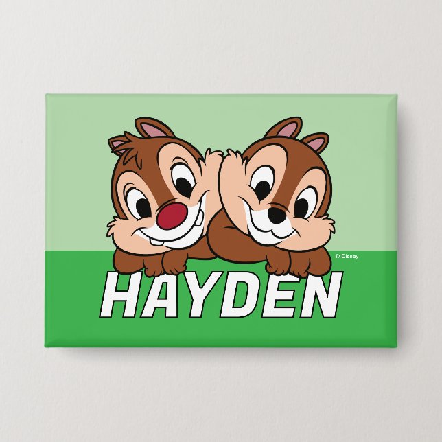 Chip & Dale Smile Button (Front)