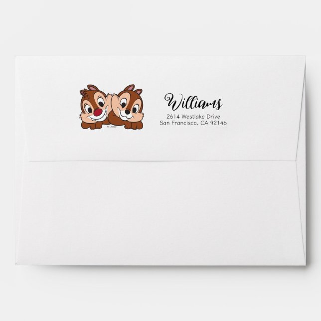 Chip & Dale Smile Envelope (Back (Top Flap))