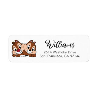 Chip & Dale Smile Label