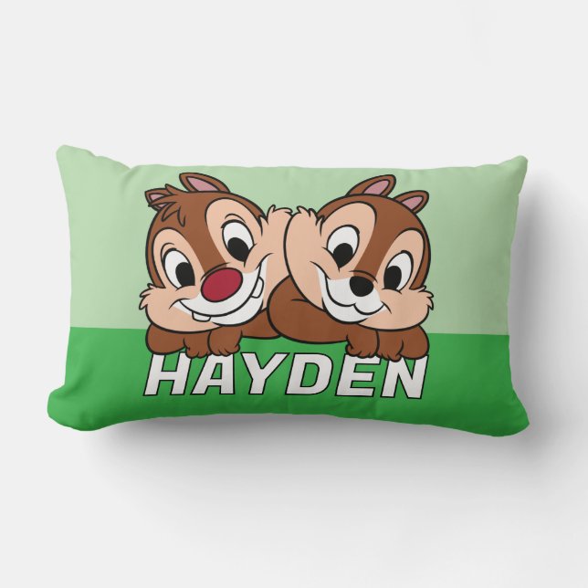 Chip & Dale Smile Lumbar Pillow (Front)