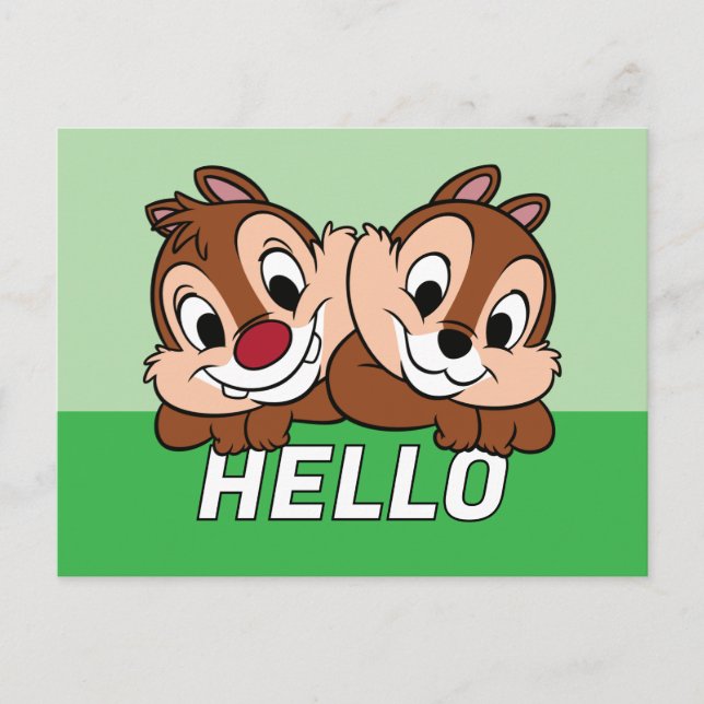 Chip & Dale Smile Postcard (Front)