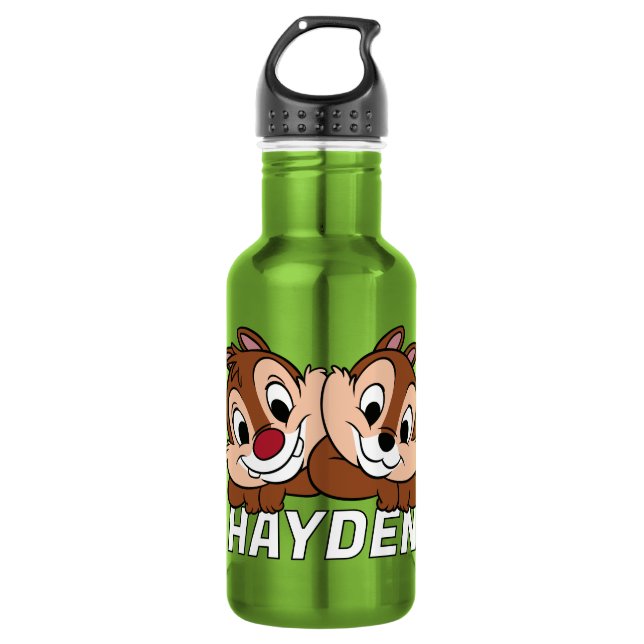 Chip & Dale Smile Stainless Steel Water Bottle (Front)
