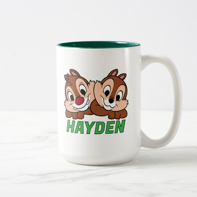 Chip & Dale Smile Two-Tone Coffee Mug (Right)